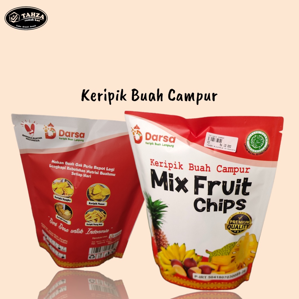 

Mix Fruit Chips/ Keripik Buah Campur/ Keripik Buah 4 rasa/ Keripik khas Lampung