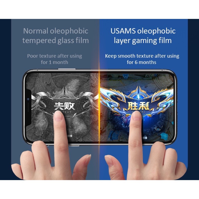 USAMS BH640 Anti Scratch Mobile Gaming Film Anti Glare Matte