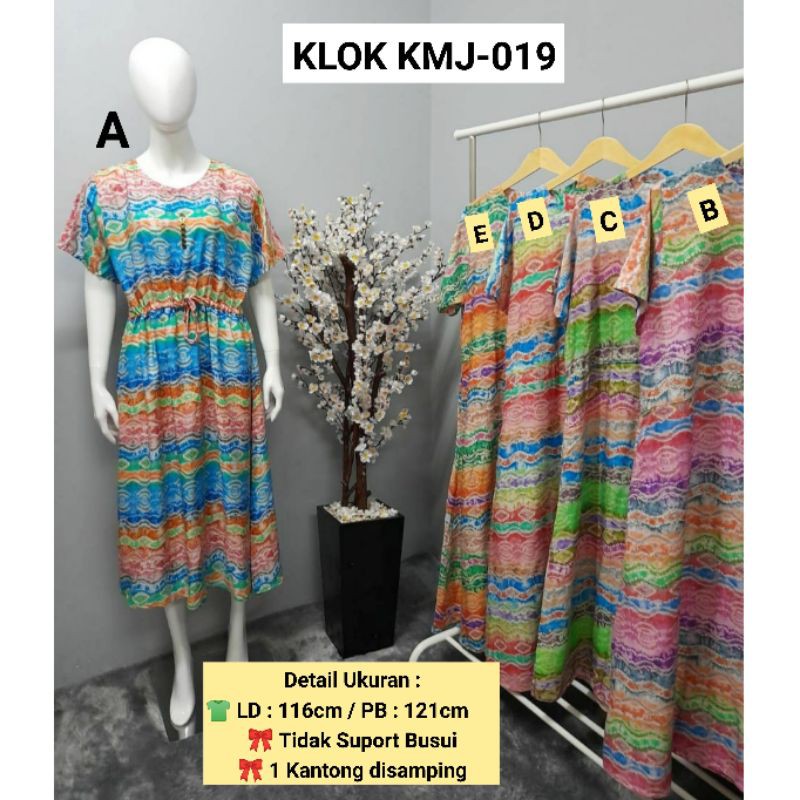 AS Daster Dress KLOK Batik Kudamas KMJ-019 LD 116cm