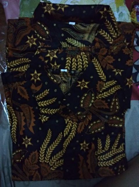 Batik Couple/batik Sarimbit Manggar Cendrawasih Masmodel Gamis Big Size/jumbo Size Fit Xxl Ld 118 Cm