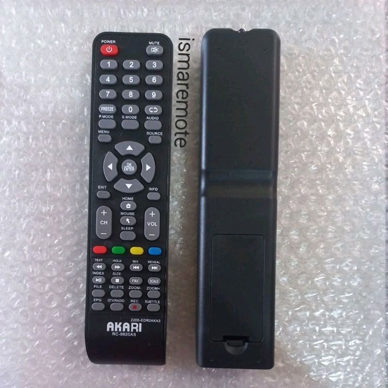 REMOTE REMOT TV AKARI SMART LCD/LED RC-9920AS