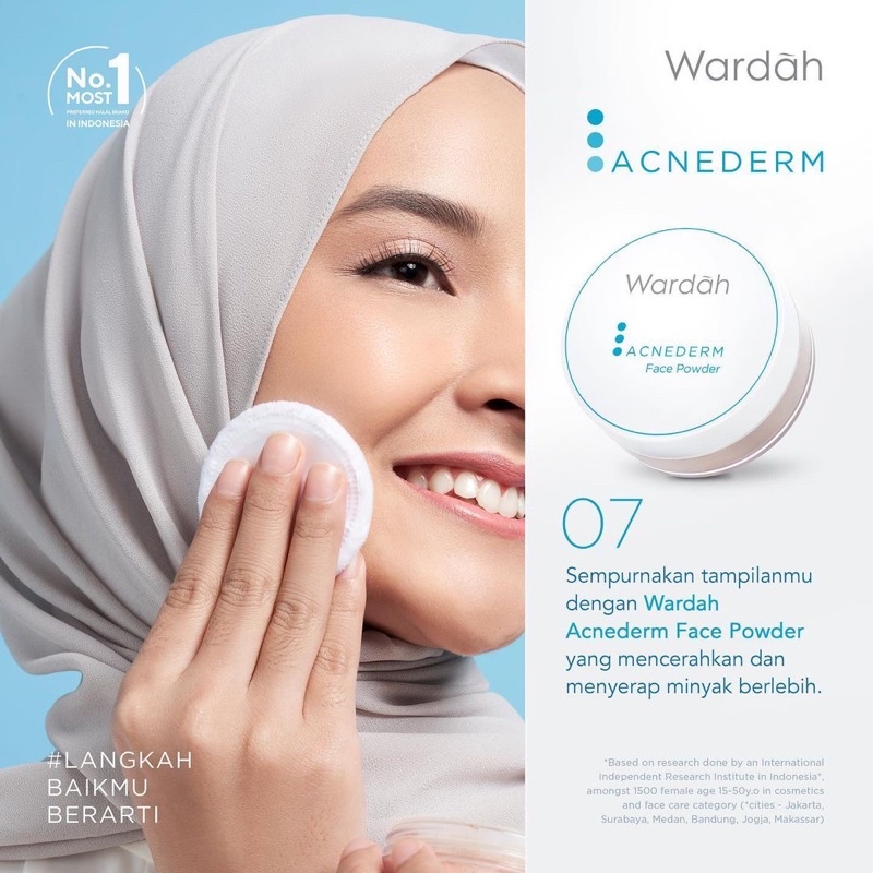 WARDAH Acnederm Series Indonesia / Facial Wash Face Scrub Micellar Water Essence Toner Mist Serum Day Night Eye Cream Sunscreen Mask Masker Lip Tint Matte Gloss / Lightening Crystal Secret Nature Daily Renew You C Defense Uv Shield Spf Colorfit Acne Paket