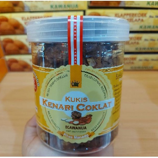 

Kawanua Kue Kukis Kenari Coklat Toples Jajanan Cemilan Makanan Asli Manado