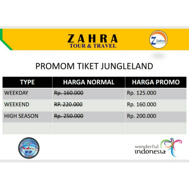 Tiket terusan wahana jungleland sentul (promo special)