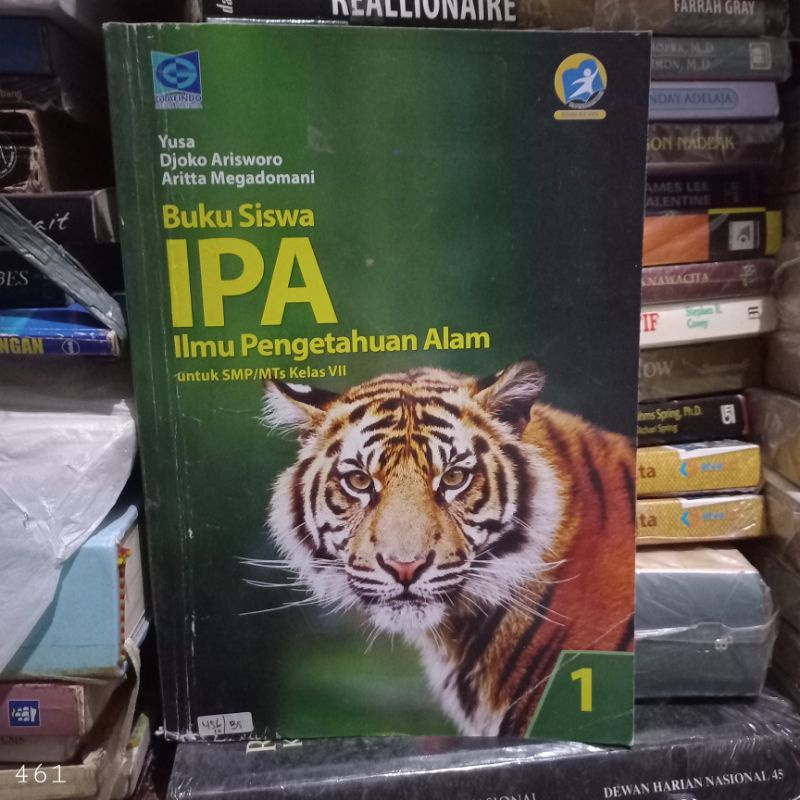 BUKU BEKAS IPA SMP KELAS 1 GRAFINDO