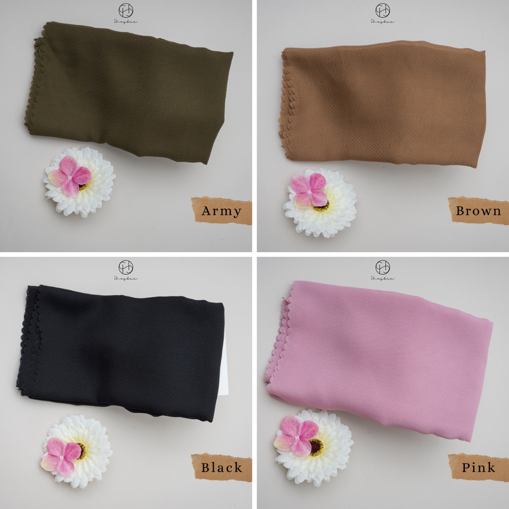 Hijab Potton Venus Segiempat | Bahan Pollycotton Venus | Hijab Daily By Shaybee.id-2