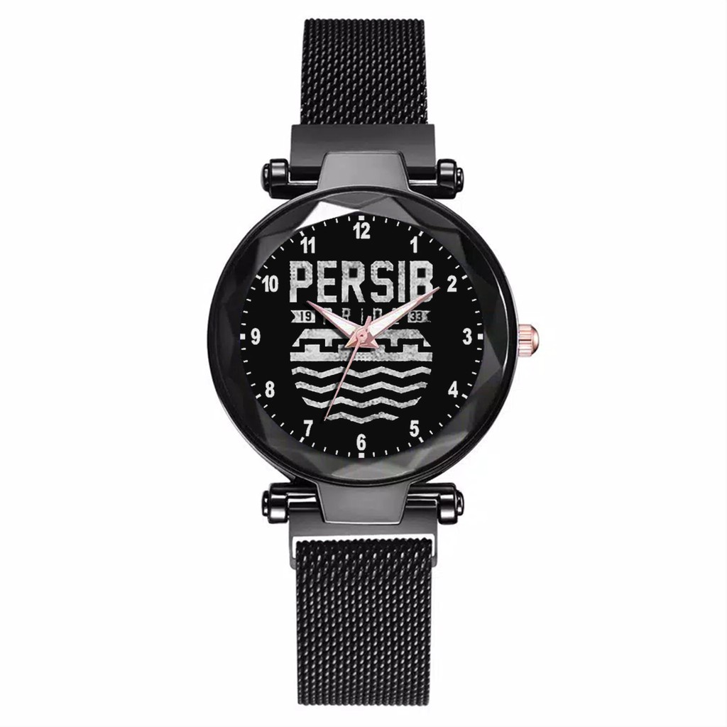 Jam Tangan Wanita Custom - Ladies Viking PERSIB MOTIF 10 Free Box &amp; Batre Cadangan