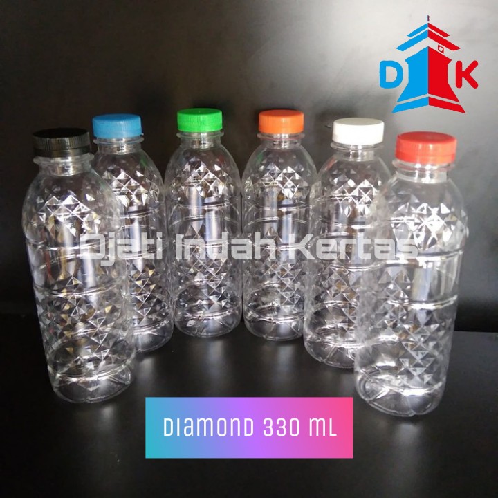 ISTIMEWA!!! Botol Minum Bening ( Diamond ) Sekali Pakai Uk 330 ml.