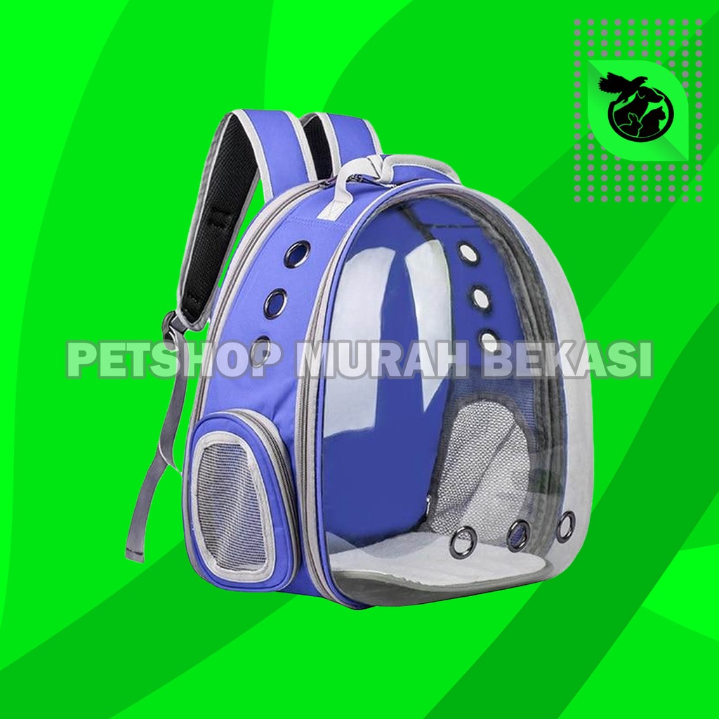 Tas Astronot Transparan Aksesoris Anjing dan Kucing