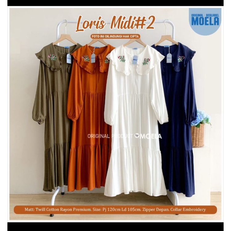 Dress polos warna by moela