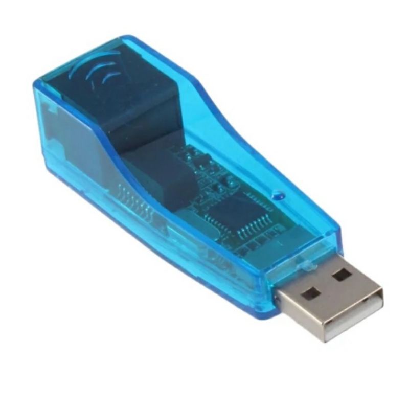 usb lan adapter biru