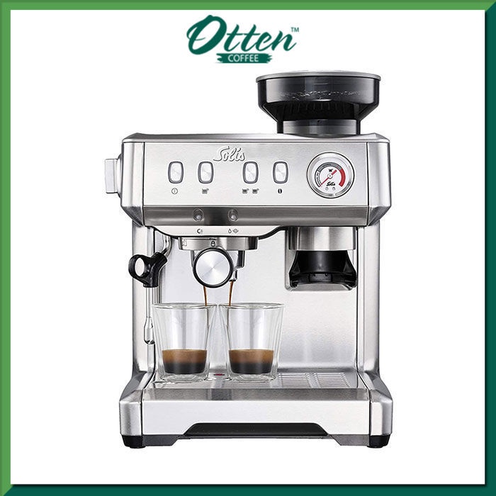 Solis Grind & Infuse Compact 1018 Espresso Coffee Machine Silver - Mesin Kopi
