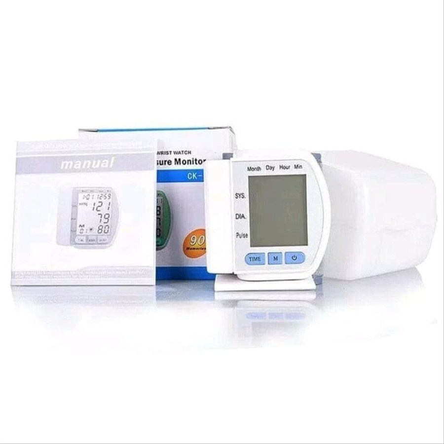 TensiMeter Digital Pergelangan Tangan Portable Tensi Meter Digital Alat Ukur Tekanan Darah