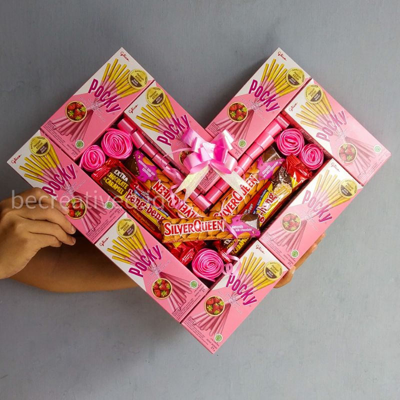 

Pocky Love Viral Strawberry Pink Kado Anniversary Kado Ulangtahun Kado Wisuda