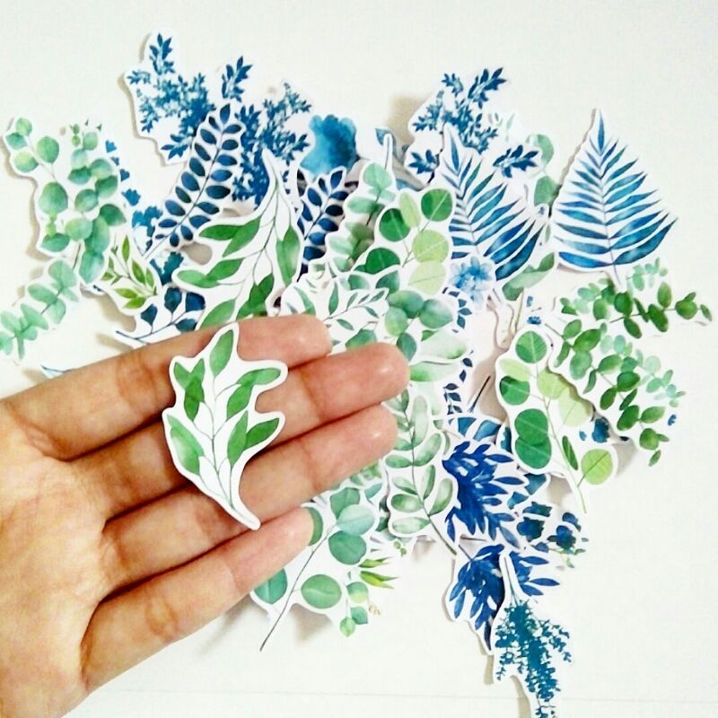 

(30 pcs) Stiker Tanaman | daun flower bunga stickers stikers sticker pack fake mint coral mintco junk journal jurnal journaling jurnaling scrapbook pita pink deco untuk tempelan 2004 / donat es krim flamingo
