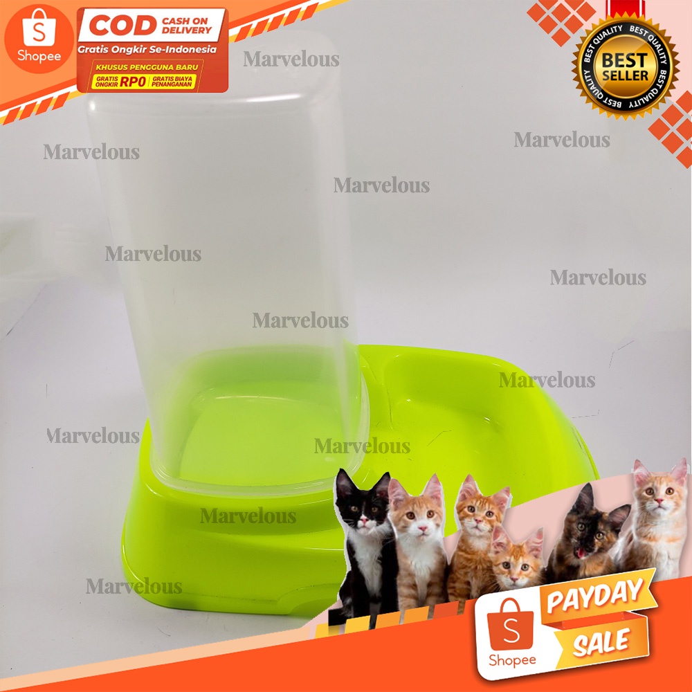 Tempat Makan Kucing Dispenser Plate Ukuran Besar / Aksesoris Kucing