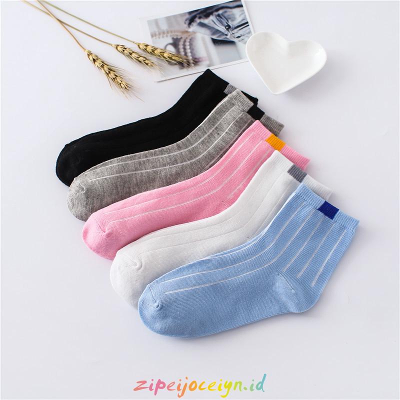 Kaos Kaki Wanita Solid color Kaus kaki panjang D019 Kaos Kaki Wanita Solid color Kaus kaki panjang D019