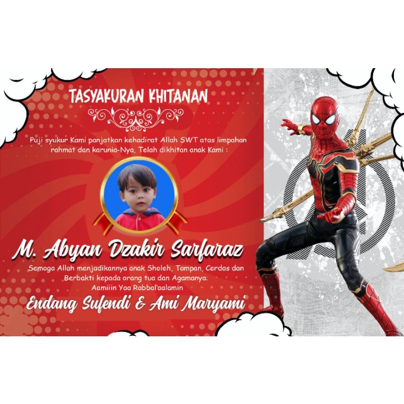 

STIKER LABEL NASI BOX ACARA KHITANAN, AQIQAH, DAN KELAHIRAN TEMA SPIDERMAN