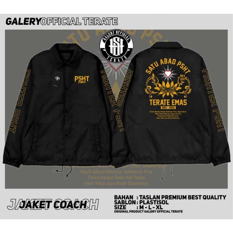 JAKET COACH TERATE EMAS TERBARU || JAKET COACH TERATE EMAS NEW || JAKET COACH TERATE EMAS DISTRO || 