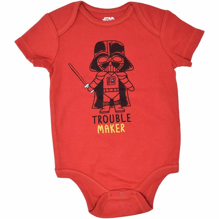 SALE BAJU BAYI JUMPER BODYSUIT ORIGINAL STAR WARS STARWARS - trouble 0-3m
