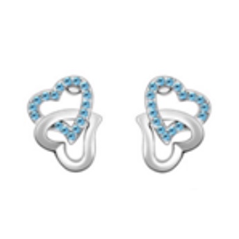 ✅COD Anting Tusuk Motif Double Love Gaya Korea untuk Wanita
