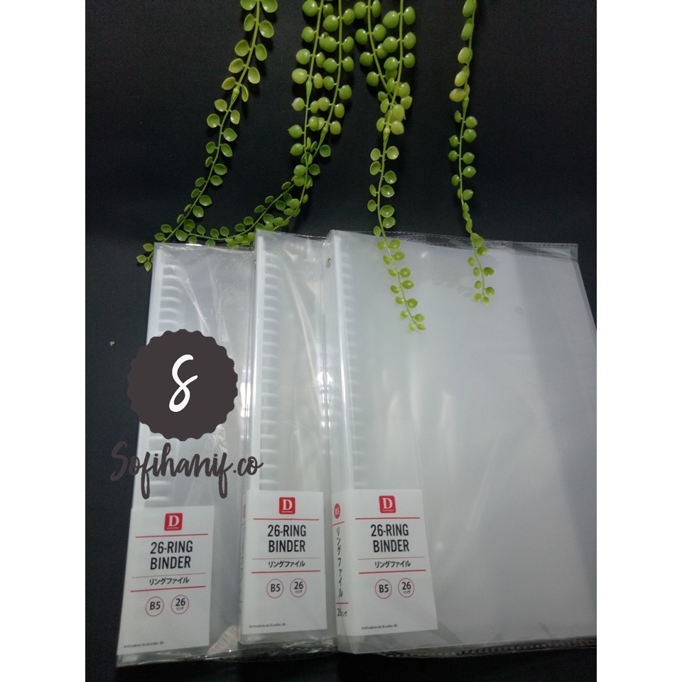 

DAISO Binder ukuran B5 26 rings