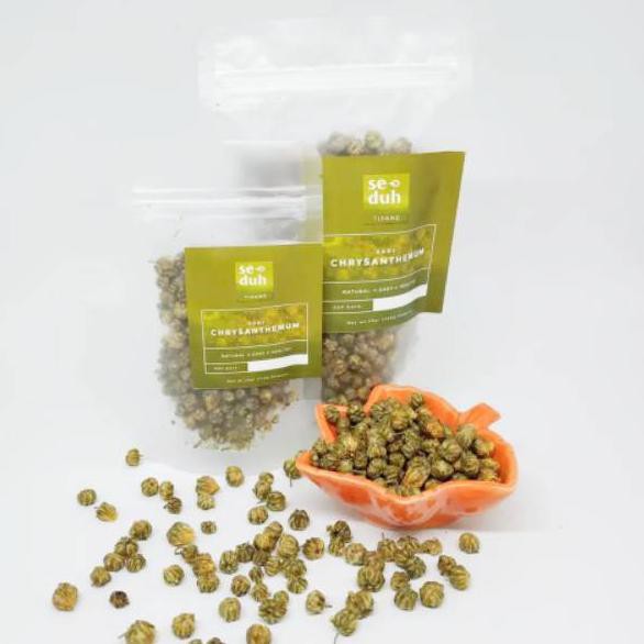 

(67842< SEDUH - Teh Bunga Kuncup Krisan Kering Teh Baby Chrysanthemum Tisane 10 Gram / 50 Gram