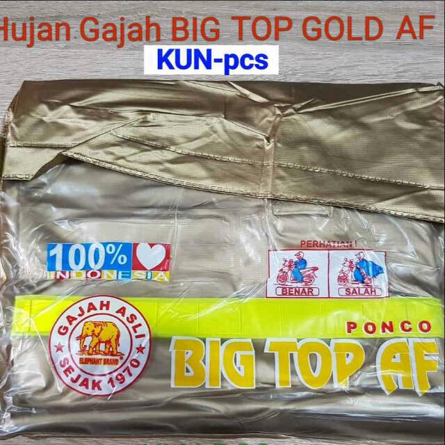 [BISA COD] JAS HUJAN PONCO BIG TOP GOLD