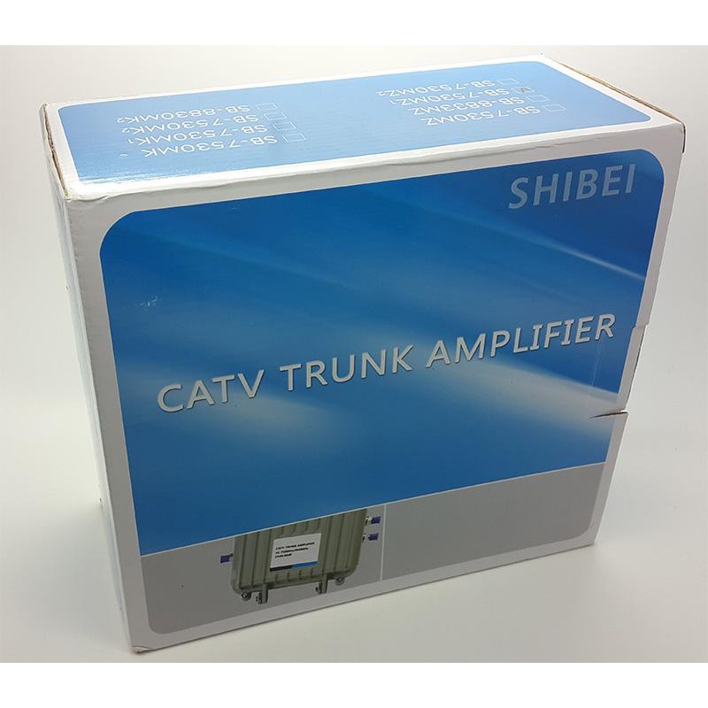 Booster Indoor CATV Line Amplifier Merk SHIBEI / CATV Trunk Amplifier