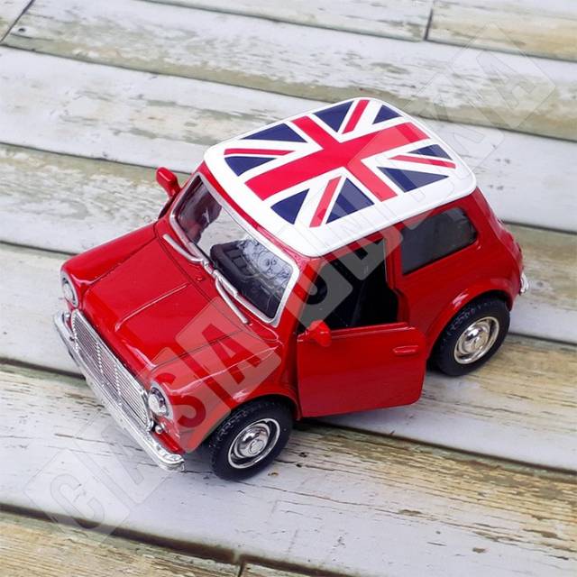 Diecast mobil Mini Cooper Merah - Miniatur - Mainan Anak Edukatif