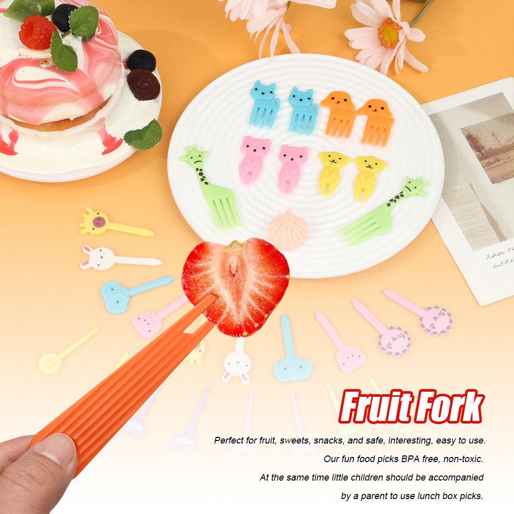 Top Garpu Buah Kartun Dekorasi Rumah Hiasan Kue Lunch Bento Aksesoris Fruit Pick