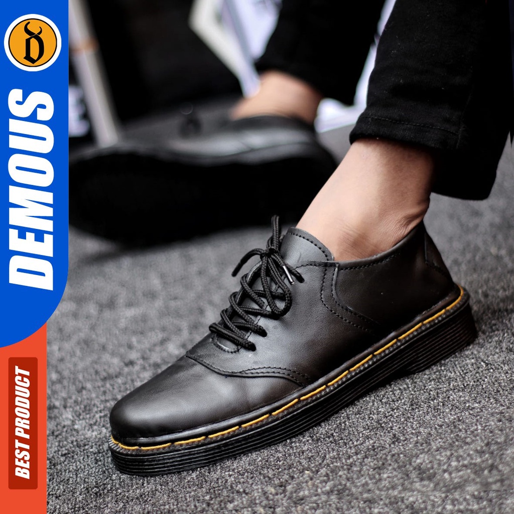 DEMOUS Sakuragie - Sepatu Formal Pria Pantofel Kulit Asli