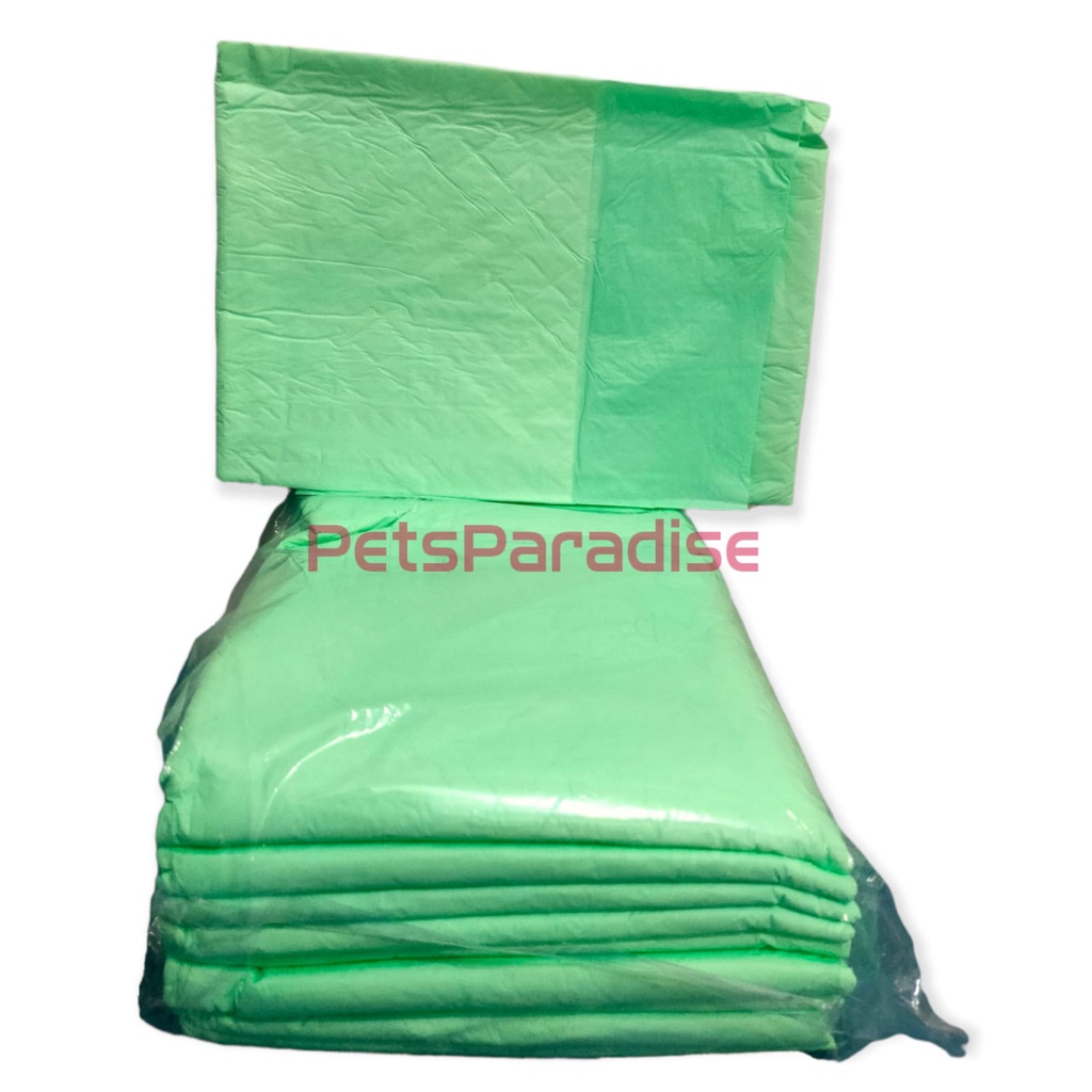 Alas Pipis HIJAU (UNDERPAD 90x60 cm SIZE L) Perlak Anjing Kelinci