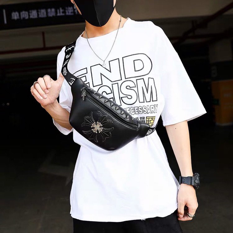 Tas Selempang Kulit Tas Pria Mini Waistbag 2022 9938 Slempang Slingbag Awet Modern Kekinian