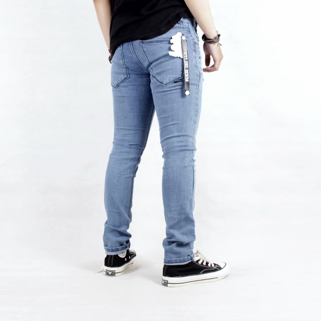 ASHALL / CELANA SLIMFIT JEANS SOBEK PRIA TERBARU