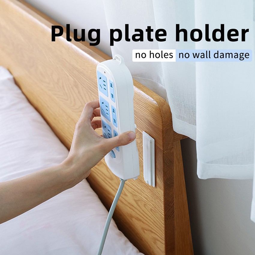 Power Plug Socket Holder aman dari jangkauan anak Papan Colokan Stop Kontak Elektronik Tempel-2