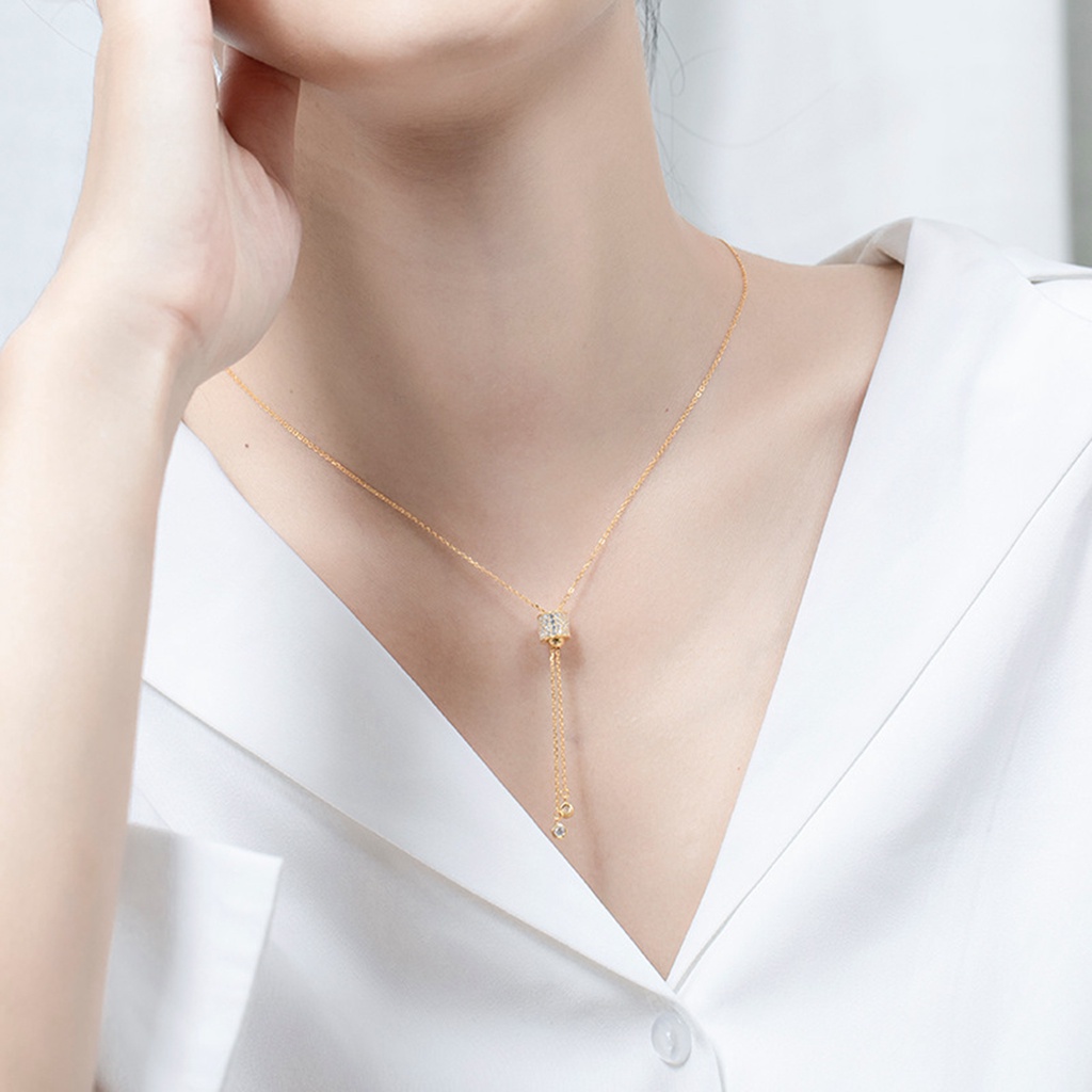 Hu Hu Hu Hu Hu Alat Bantu Pasang Kacamata♡ Kalung Rantai Lapis Silver Adjustable Dengan Liontin Electroplated Untuk Wanita