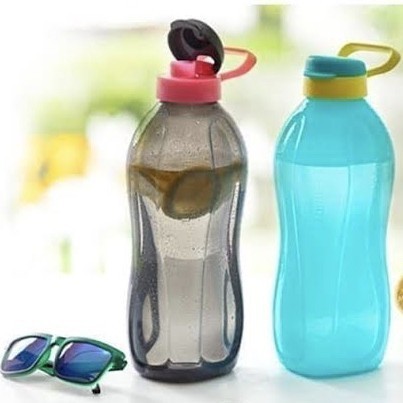 [SIAP KIRIM] Botol Minum Tupperware 2 Liter Eco Bottle - Biru Muda LIMITED