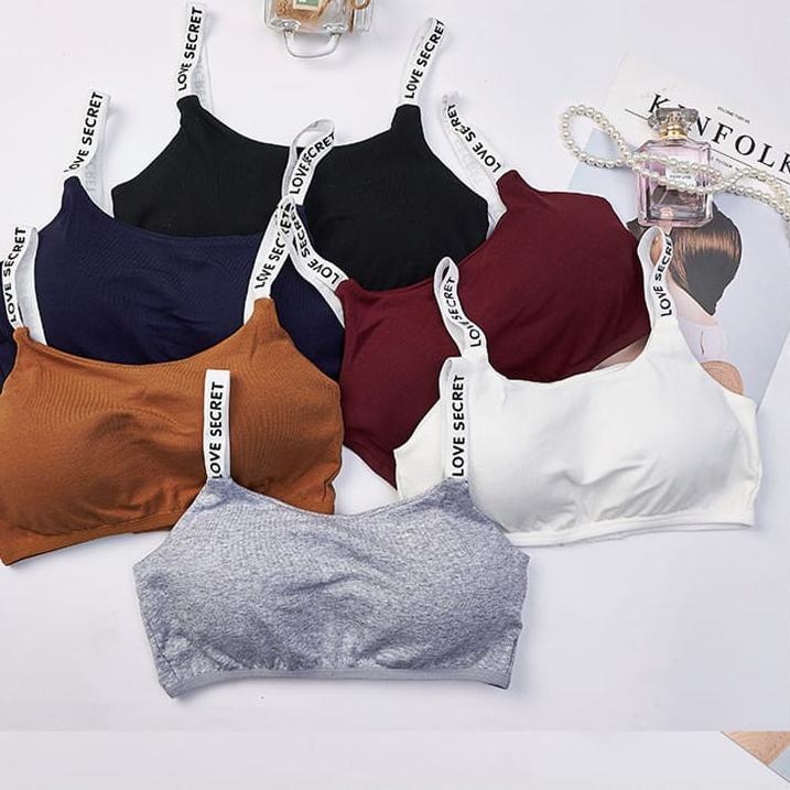 PROMO 11.11 KODE-597 ✨WINGALERY✨ Bra Wanita BH Sport Push Up Sexy Bahan Nilon Elastis untuk Wanita n