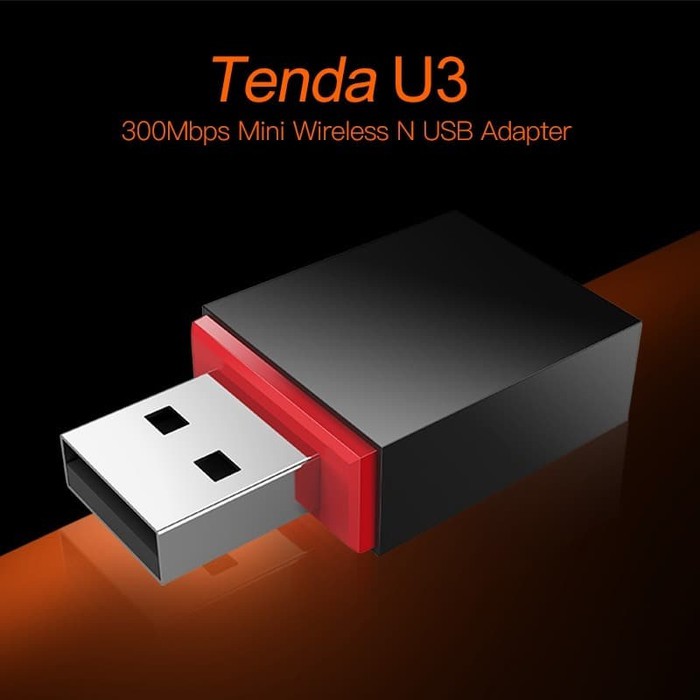 TENDA U3 USB Wireless Adapter FAST 300mbps Wifi Dongle/ Receiver N300