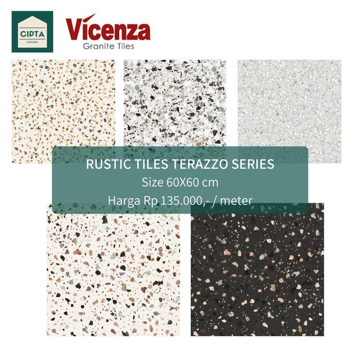 Granit/ Granite Tile Dinding/ Lantai Vicenza Motif Teraso 60X60