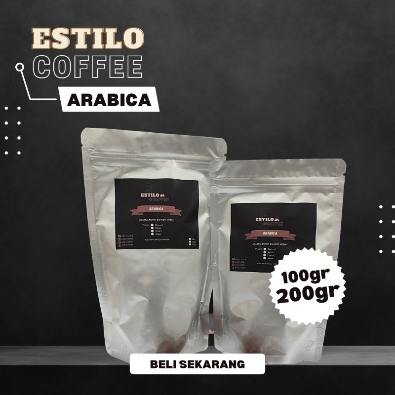 

Kopi Bubuk Arabika Kopi Arabika bubuk Murni dari Biji Kopi Arabica Merah Natural Proses