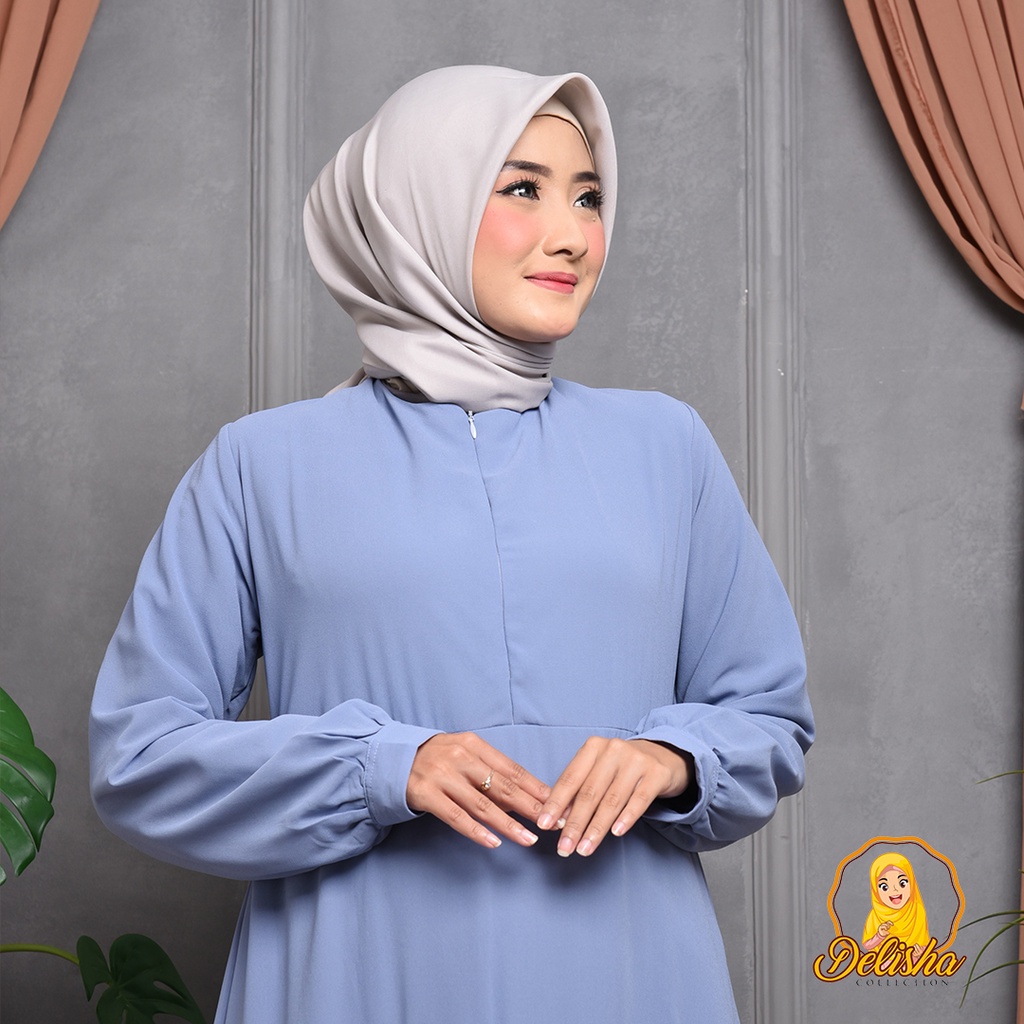 Dress Ceruty Baby Doll Premium 2 Lapis Anti Nerawang Busui Friendly