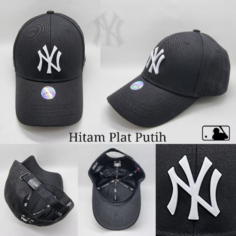 Topi Import Baseball Fashion Tulisan Depan Plat Metal Besi Pria Cowok Cewek Bordir