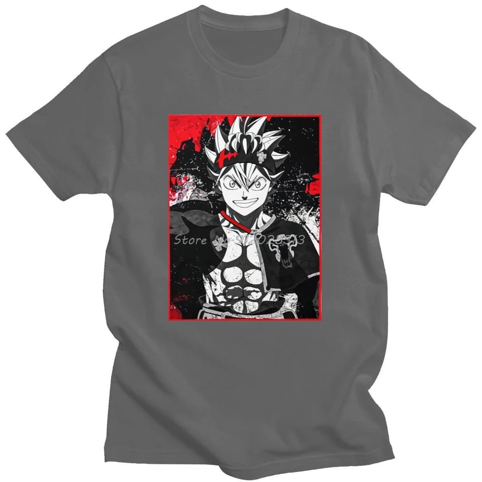 Kaos Anime Black Clover Asta Pria (S-3XL) Wibu Japan Manga Kaos Black Clover Asta Nero Sword Black Bull Kaos Anime Pria Distro Keren Terbaru Cowok Baju Black Clover Asta Black Bull Baju Anime Oversize Pria Jumbo T Shirt Anime Waifu Cowo Asta Black Clover