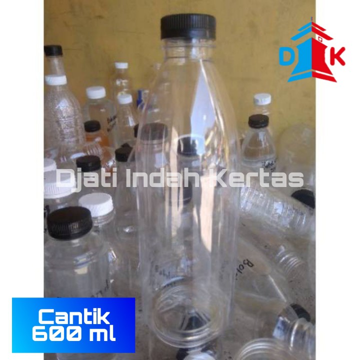 PROMO!!! Botol Minum Bening ( Cantik ) Sekali Pakai Uk 600 ml.