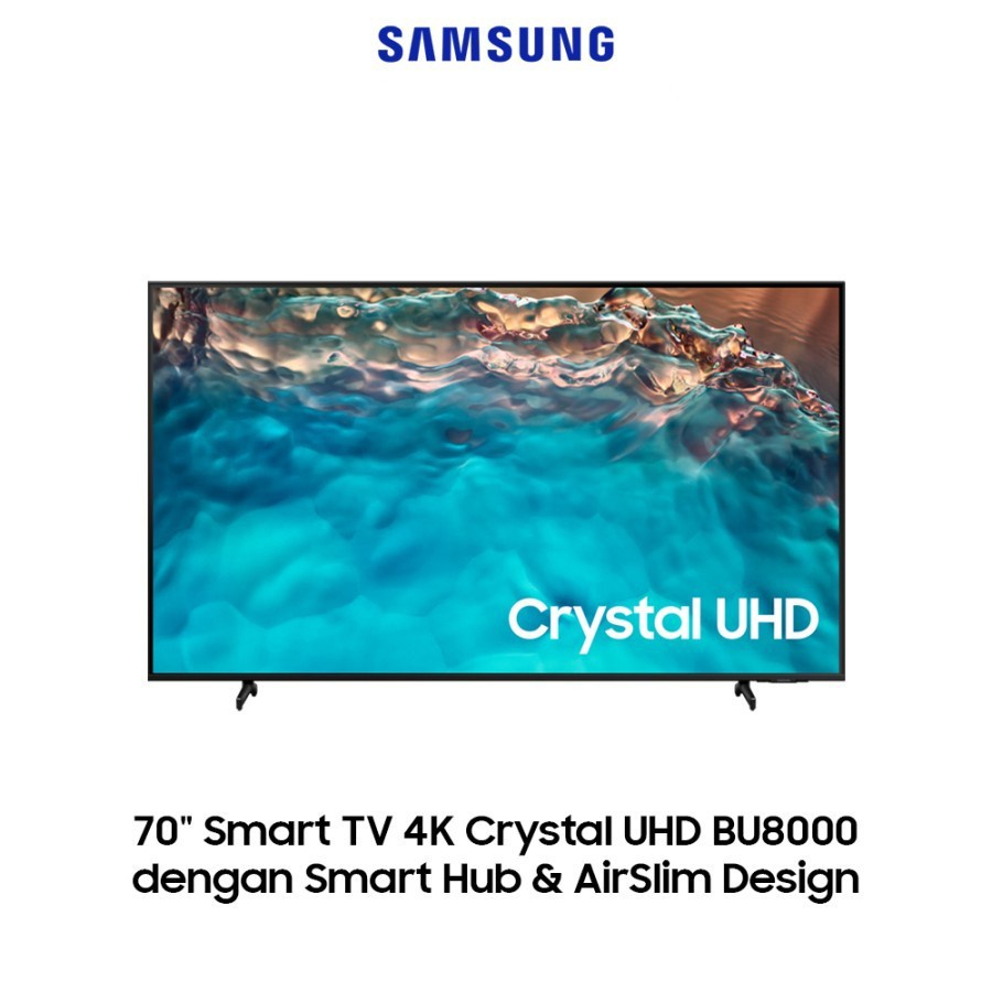 TV LED Crystal 4K UHD Smart TV 70Inch Samsung 70BU8000