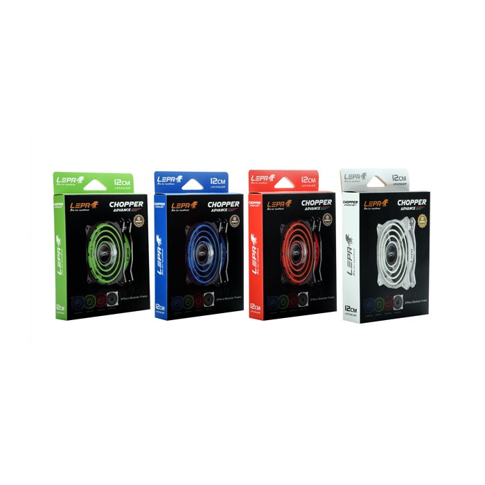 Coolerfan Enermax Lepa Chopper Advance - 12 CM Kaleidoscopic Lighting Effects Red - LPCPA12P-R
