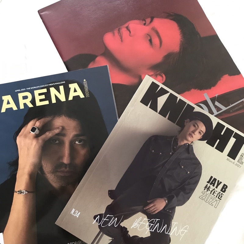 Majalah/Magazine GOT7 JayB JB Jaebeom Knight; 1st Look; Arena
