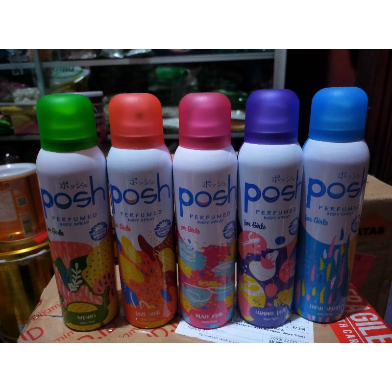 Jual Posh Perfumed Body Spray For Girl 150ml | Shopee Indonesia